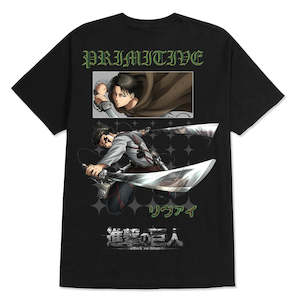 Primitive: PRIMITIVE X ATTACK ON TITAN SCOUT TEE - BLACK