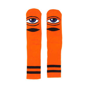 TOY MACHINE SECT EYE SOCKS - ORANGE