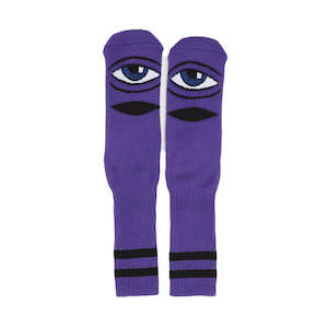 TOY MACHINE SECT EYE SOCKS - PURPLE