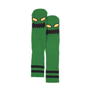 Toy Machine: TOY MACHINE MONSTER FACE SOCKS - GREEN