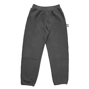 VIC DOUBLE KNEE TRACK PANT - WASHED BLACK