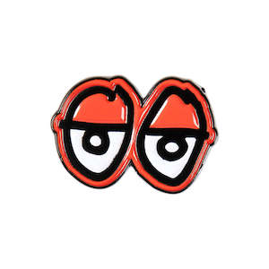 Krooked: KROOKED EYES CUT OUT ENAMEL PIN