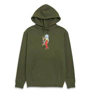 Krooked: KROOKED MERMAID HOODY - ARMY