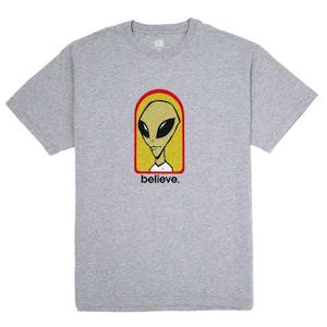 Alien Workshop: ALIEN WORKSHOP BELIEVE TEE - HEATHER GREY