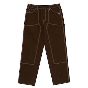 DICKIES TEJANO RELAXED FIR PANELLED CARPENTER PANTS - STONE WASHED TIMBER