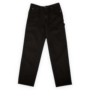 Dickies Pants: DICKIES RELAXED FIT DUCK CARPENTER JEAN - RINSED BLACK