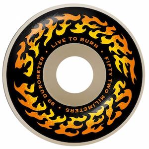 52mm Skateboard Wheels: SPITFIRE TORCHED SCRIPT 99D 52MM