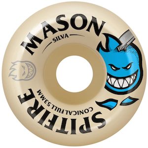 53mm Skateboard Wheels: SPITFIRE FORMULA FOUR MASON SILVA BURN SQUAD CONICAL FULL 53MM 99D