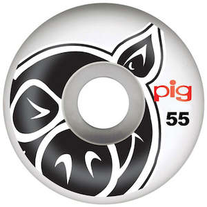 55mm Skateboard Wheels: PIG PROLINE WHEELS 55MM 99A