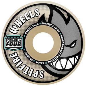 56mm Skateboard Wheels: SPITFIRE FORMULA FOUR RADIAL FULL 97D 56MM