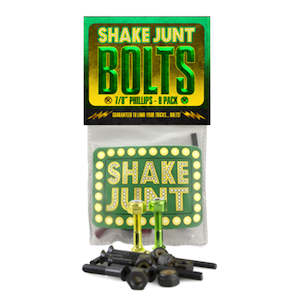 Deck Bolts: SHAKE JUNT HARDWARE - BLACK/GREEN/YELLOW 7/8" ALLEN
