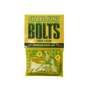 Deck Bolts: SHAKE JUNT HARDWARE - GREEN/YELLOW 7/8" ALLEN