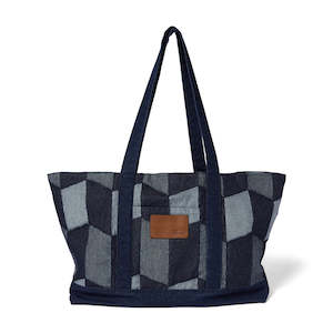 HUF PATCHWORK DENIM TOTE - DENIM