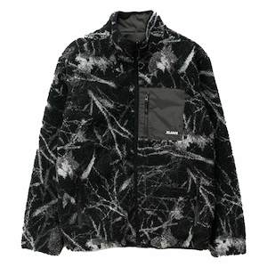 XLARGE CAMO REVERSIBLE SHERPA JACKET - BLACK