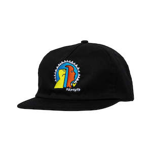 Krooked: KROOKED MAD BACK CAP - BLACK