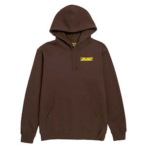 KROOKED MOONSMILE RAW HOODY - BROWN