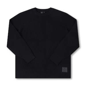 FORMER SYSTEM KNIT CREW - BLACK