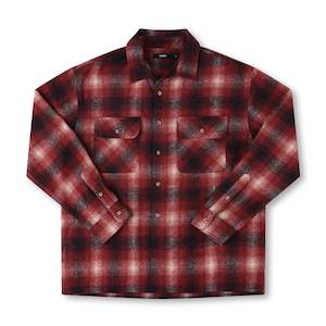 FORMER MANNER FLANNEL LS SHIRT - RED