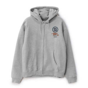 S/DOUBLE 25/26 ZIP THRU HOODY - GREY HEATHER