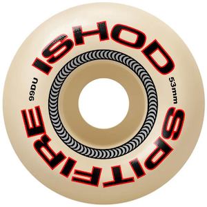 53mm Skateboard Wheels: SPITFIRE FORMULA FOUR ISHOD WAIR LOCK-IN CLASSIC 99D 53MM
