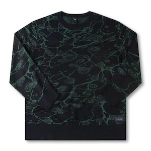 FORMER GLOBAL MIND CREW KNIT - BLACK