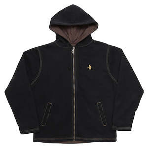 PASSPORT RIPSTOP DIGGERS CLUB ZIP HOOD - BLACK