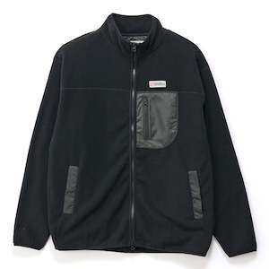 S/DOUBLE POLAR FLEECE JACKET - BLACK