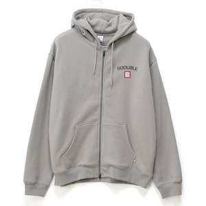 S Double: S/DOUBLE CITIES ZIP THRU HOOD - STONE