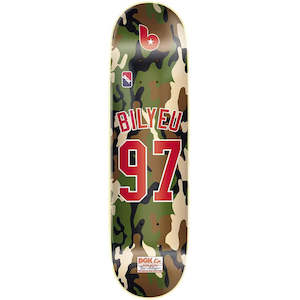 8 25 Skateboard Decks: DGK MAJOR LEAGUE BILYEU GREEN CAMO DECK 8.25"