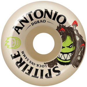 54mm Skateboard Wheels: SPITFIRE FORMULA FOUR ANTONIO DURAO BURN SQUAD LOCK-IN'S 99D 54MM