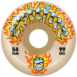 56mm Skateboard Wheels: SPITFIRE FORMULA FOUR CHROME VENOM 99D 56MM