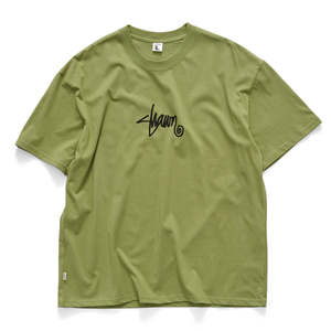 S/DOUBLE SMALL STOCK TEE - MILITARY GREEN