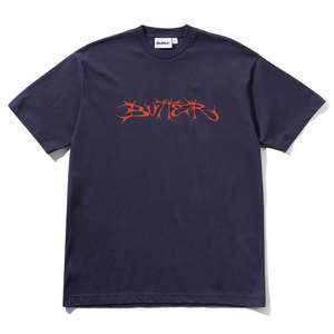 Apparel: BUTTER GOODS SCRAWLING TEE - NAVY