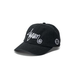 S/DOUBLE SHAWN SCRIPT STRAPBACK - BLACK