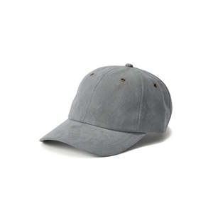 S Double: S/DOUBLE SUEDE LOW PRO CAP - STEEL BLUE