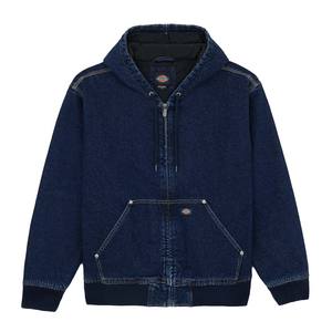 Sale: DICKIES DENIM FULL ZIP HOODIE JACKET - DARK INDIGO