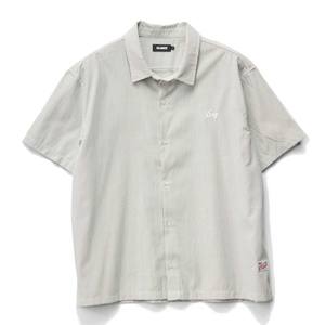 XLARGE OXFORD SCRIPT SS SHIRT - BLACK/WHITE STRIPE