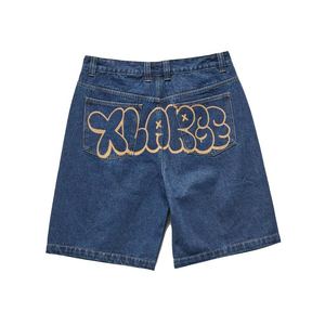 Xlarge: XLARGE BURST BULL DENIM 91 SHORT - RAW INDIGO