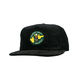 Krooked X Quartersnacks Snackbird Snapback - Black Corduroy