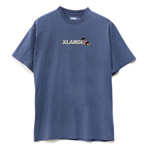 Apparel: XLARGE SNOOZE TEE - PIGMENT DUSTY NAVY