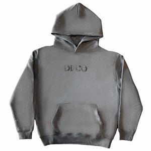 DECO FOREVER EMBROIDERED HOODIE - CONCRETE GREY