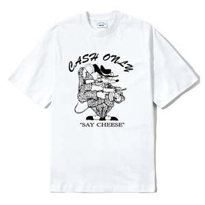 CASH ONLY MOBSTER TEE - WHITE