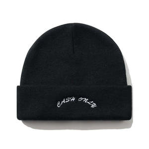 CASH ONLY LOGO BEANIE - BLACK