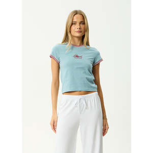 AFENDS PLENTY BABY TEE - OVERCAST