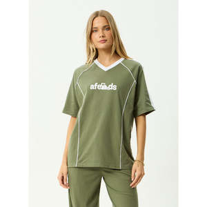 AFENDS DIRTS OVERSIZED TEE - DEEP OLIVE