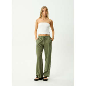 AFENDS DIRTS JERSEY PANT - DEEP OLIVE