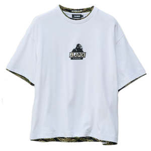 XLARGE DOUBLE LAYER GORILLA FIT TEE - WHITE