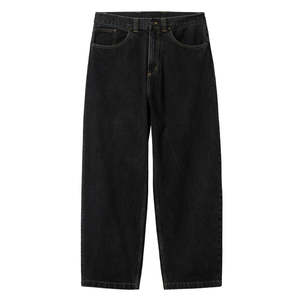 CARHARTT WIP BRANDON PANT - BLACK STONE WASHED