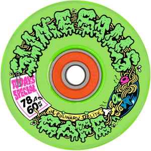 SANTA CRUZ OG SLIME BALLS CAFE LIGHT UPS 60MM 78A - SLIME GREEN
