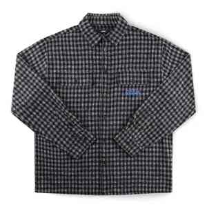 Former: FORMER VIVIAN FLANNEL LS SHIRT - WORN BLACK